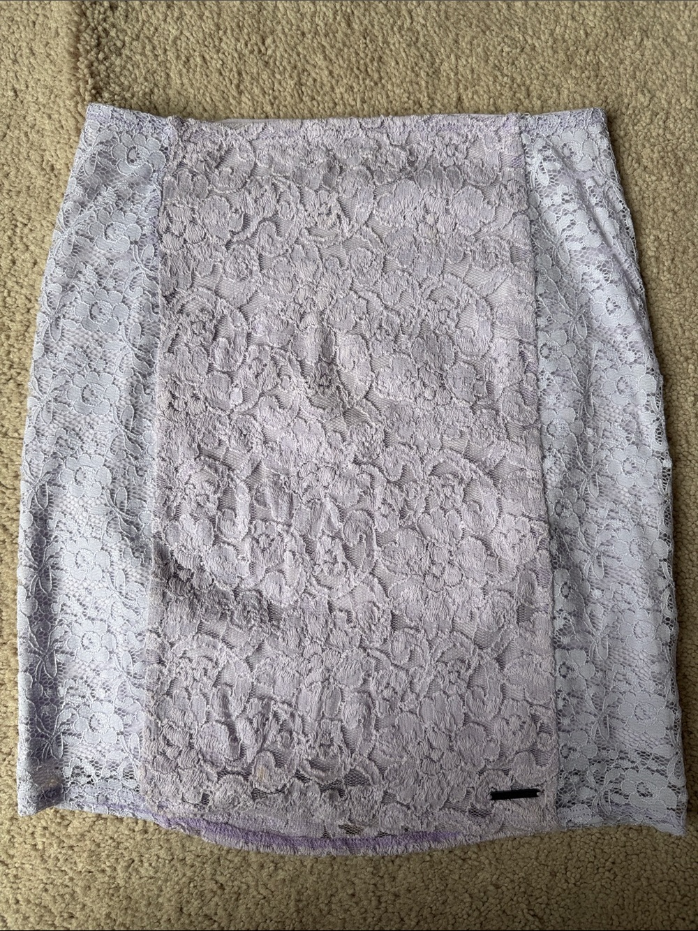 Abercrombie & Fitch Lavender Lace Pencil Skirt